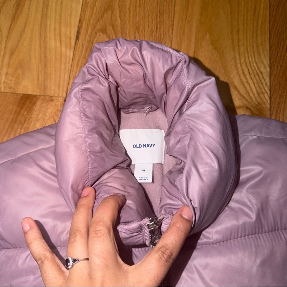 Old Navy | Women's Frost-Free Zip-Front Puffer Jacket lilac size M - Picture 2 of 8